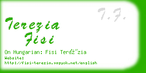 terezia fisi business card